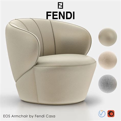 eos armchair fendi|Fendi armchairs.